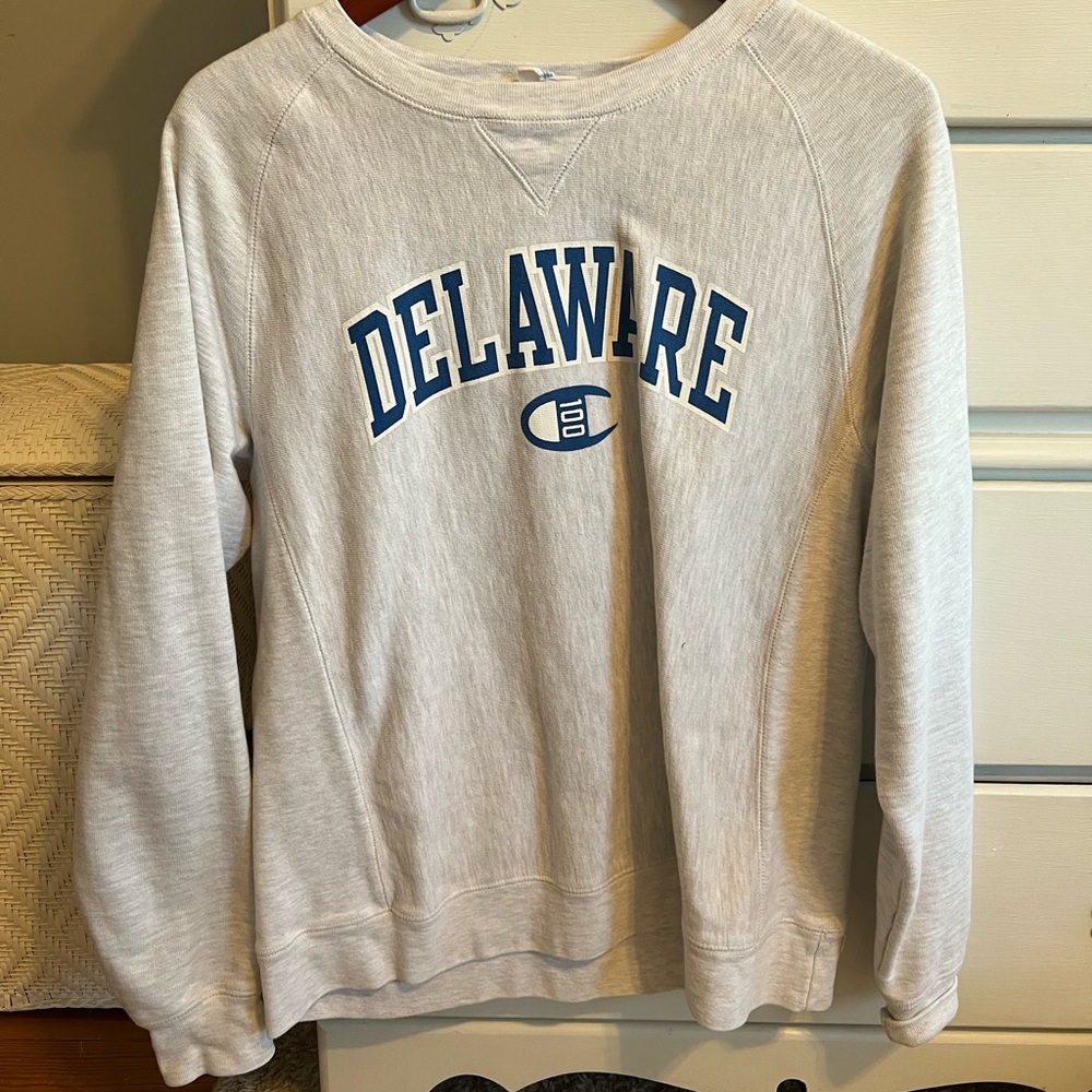 Delaware Gray Champion Sweatshirt